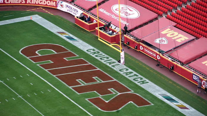 A view of Arrowhead Stadium